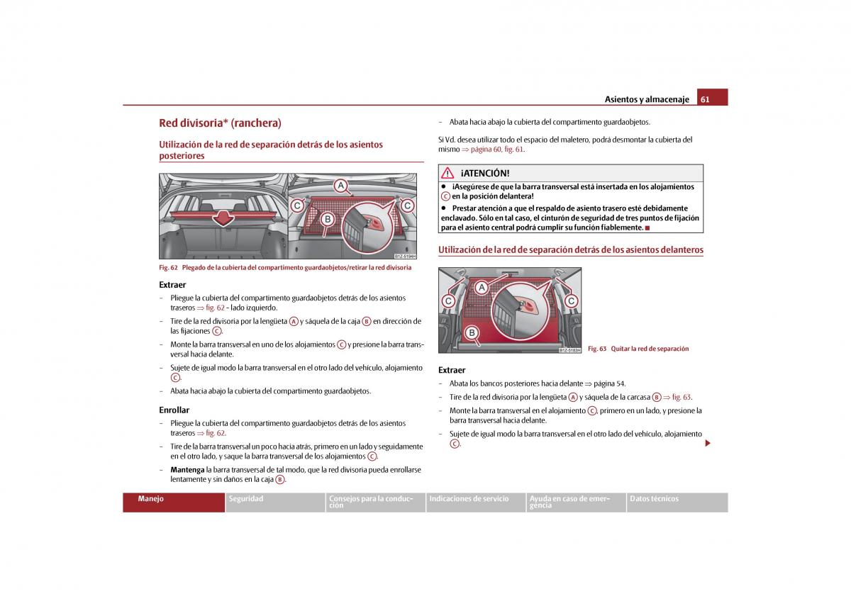 Skoda Octavia II 2 manual del propietario / page 62