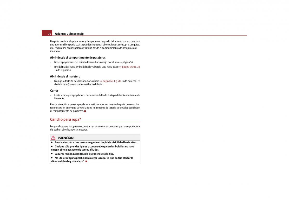 Skoda Octavia II 2 manual del propietario / page 71