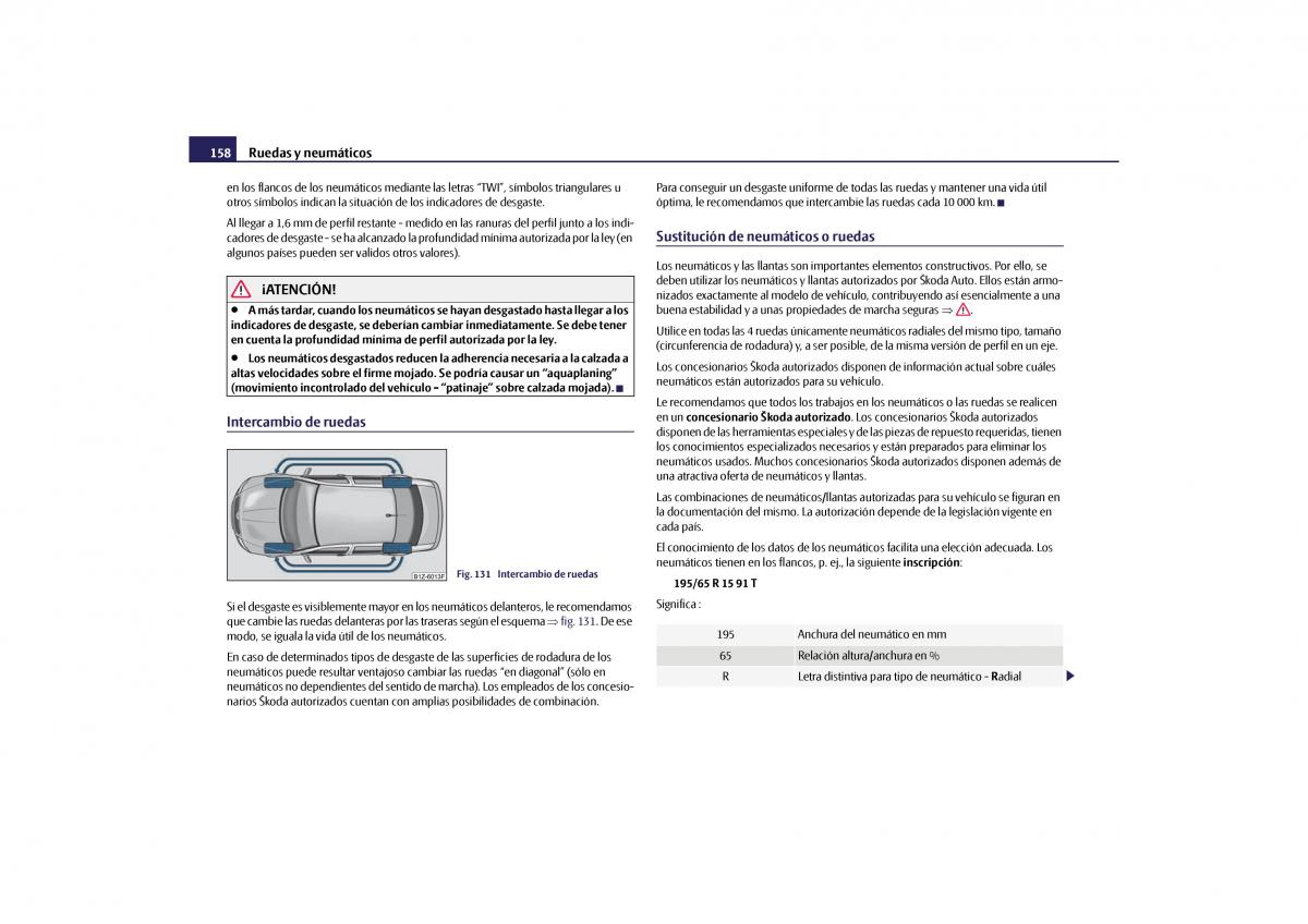 Skoda Octavia II 2 manual del propietario / page 159