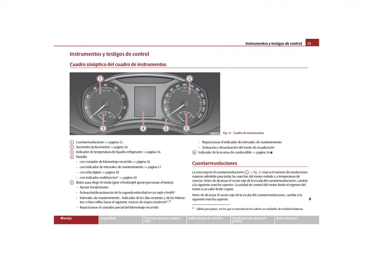 Skoda Octavia II 2 manual del propietario / page 16