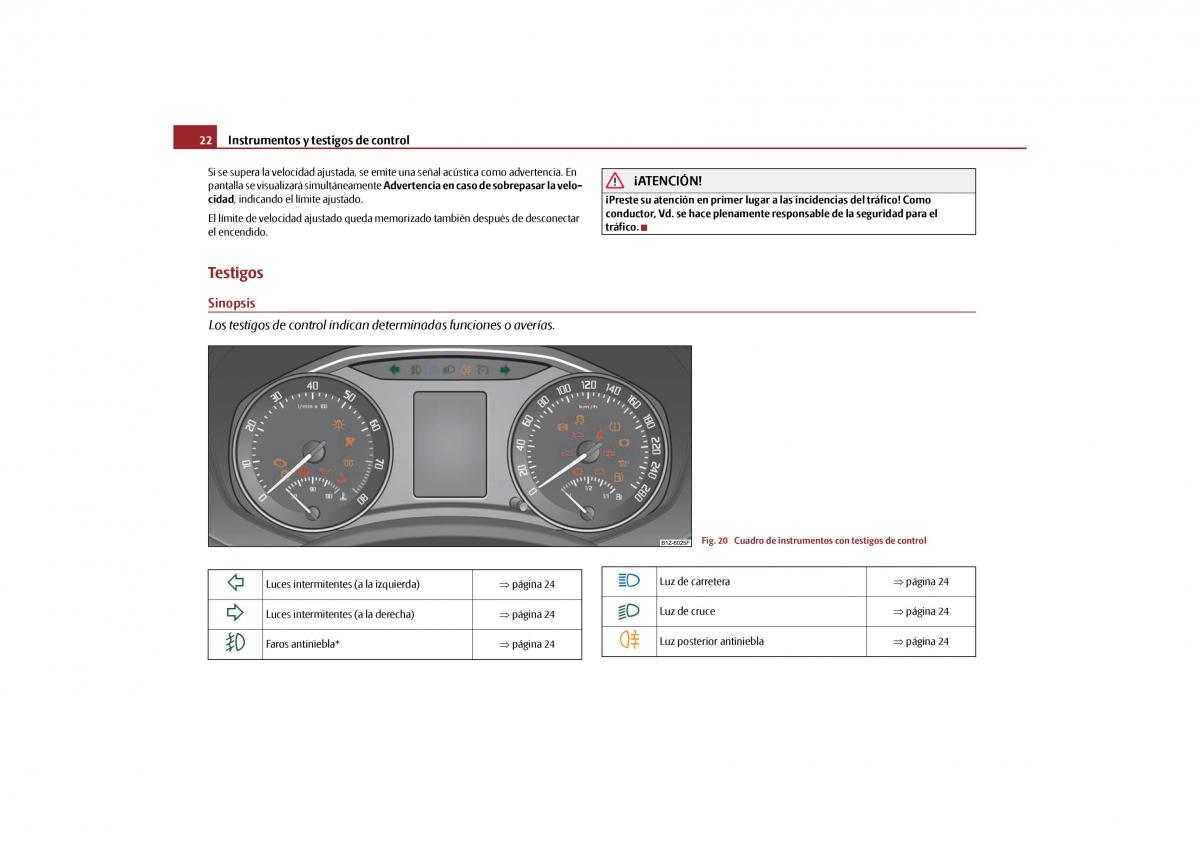 Skoda Octavia II 2 manual del propietario / page 23