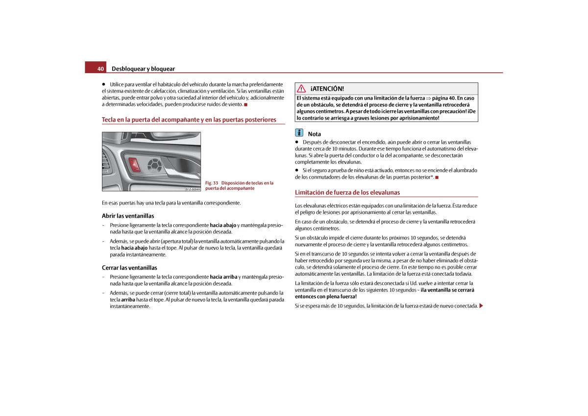 Skoda Octavia II 2 manual del propietario / page 41