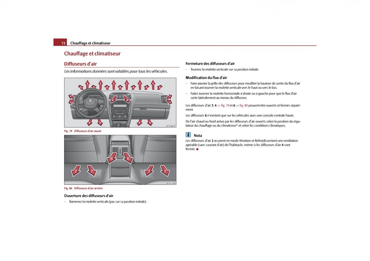 Skoda Octavia II 2 manuel du proprietaire / page 73