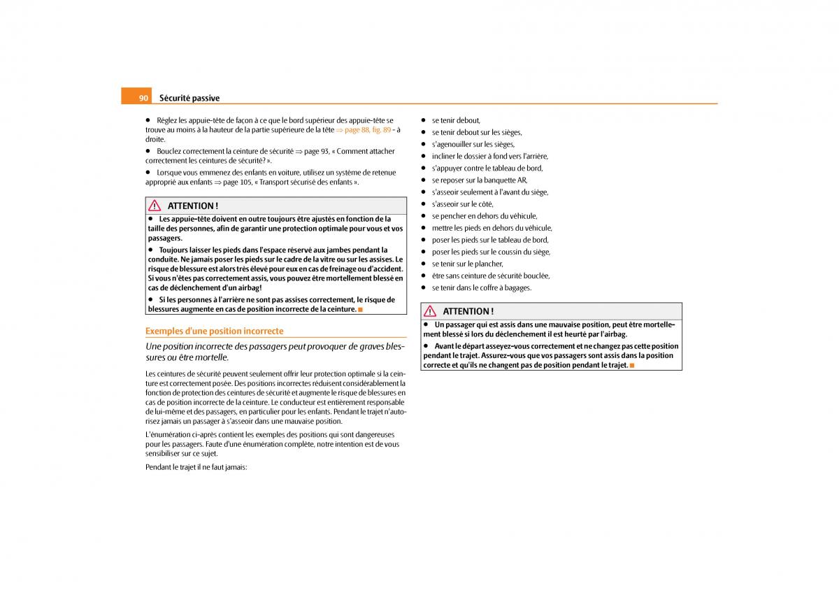 Skoda Octavia II 2 manuel du proprietaire / page 91