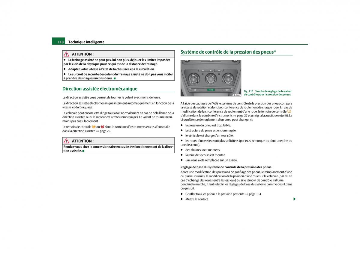 Skoda Octavia II 2 manuel du proprietaire / page 119