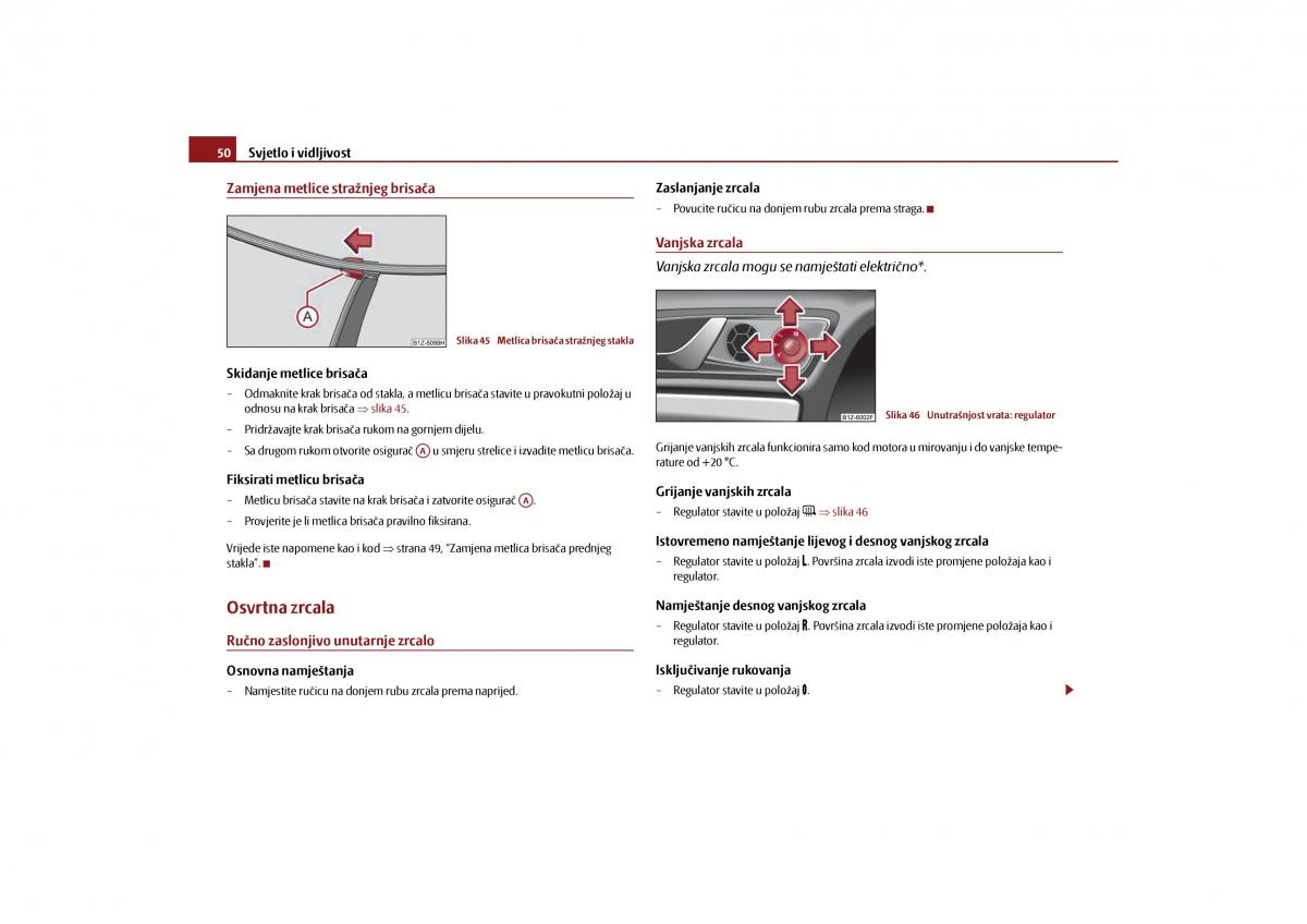 Skoda Octavia II 2 vlasnicko uputstvo / page 51