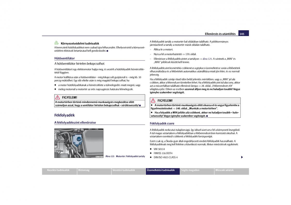 Skoda Octavia II 2 Kezelesi utmutato / page 146