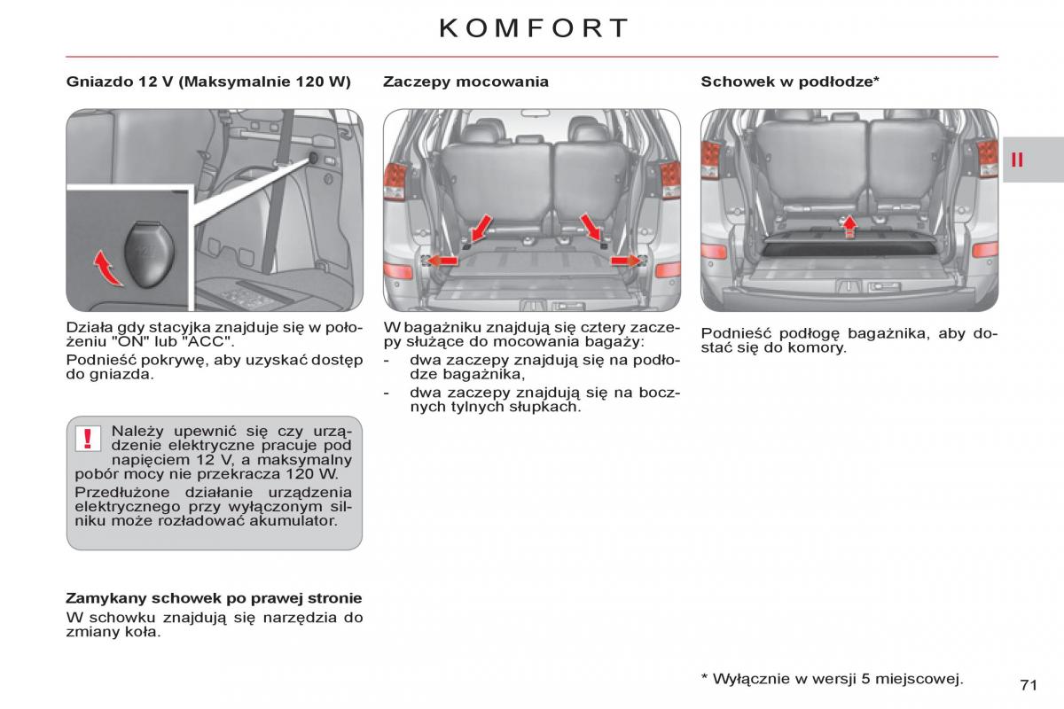 Citroen C Crosser instrukcja obslugi / page 73