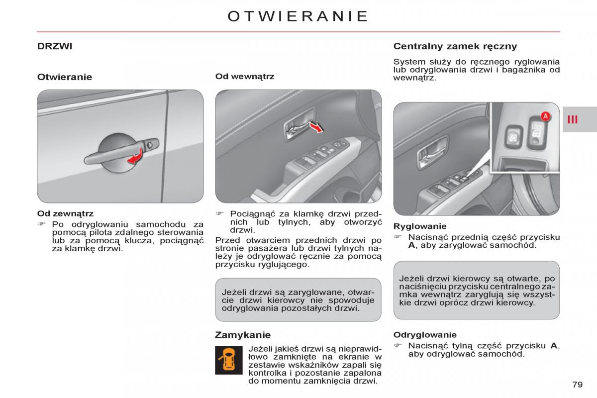 Citroen C Crosser instrukcja obslugi / page 81