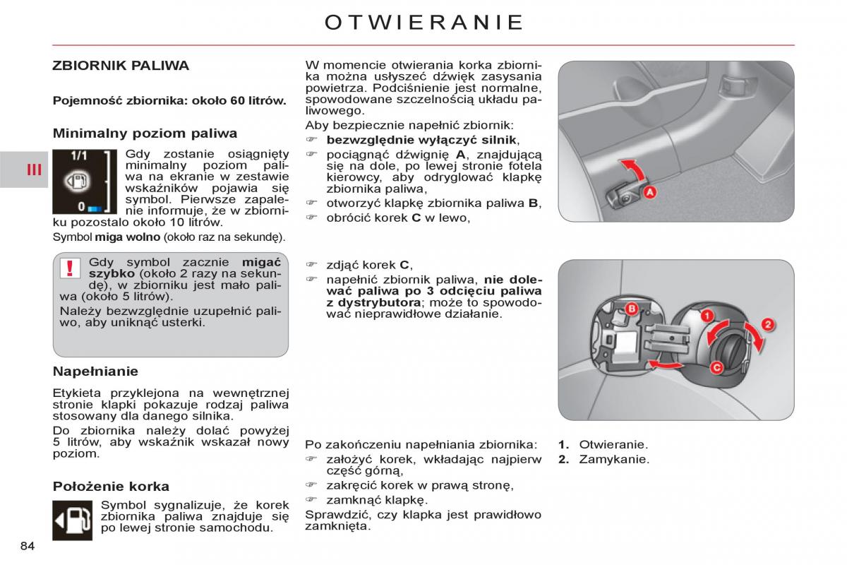 Citroen C Crosser instrukcja obslugi / page 86