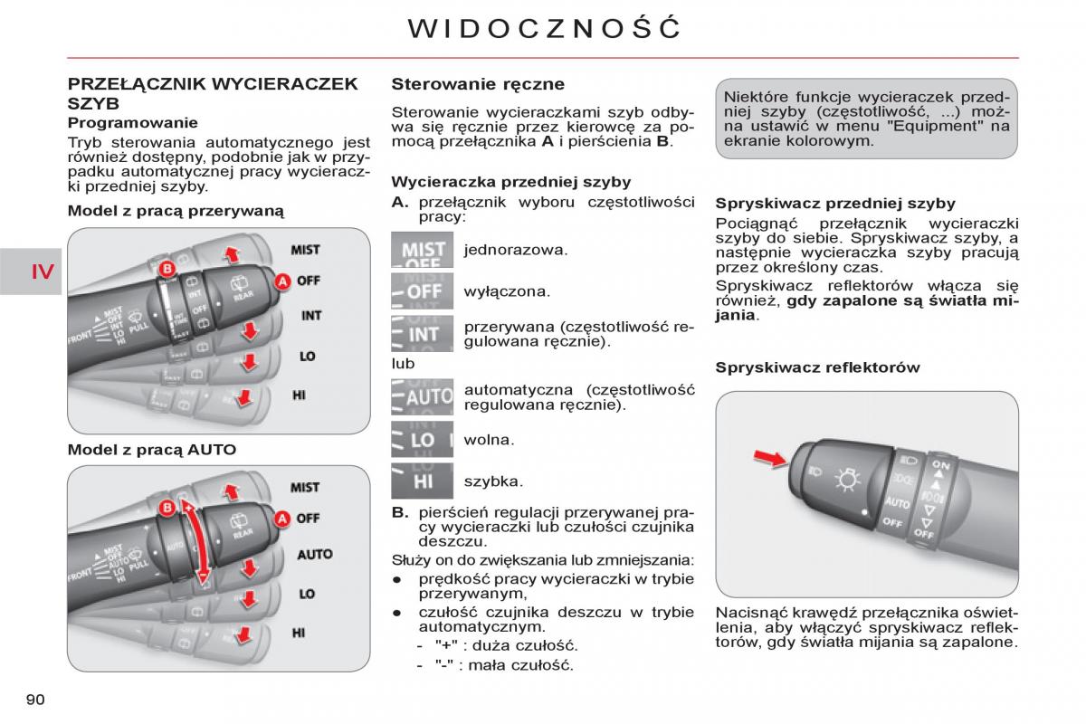 Citroen C Crosser instrukcja obslugi / page 92