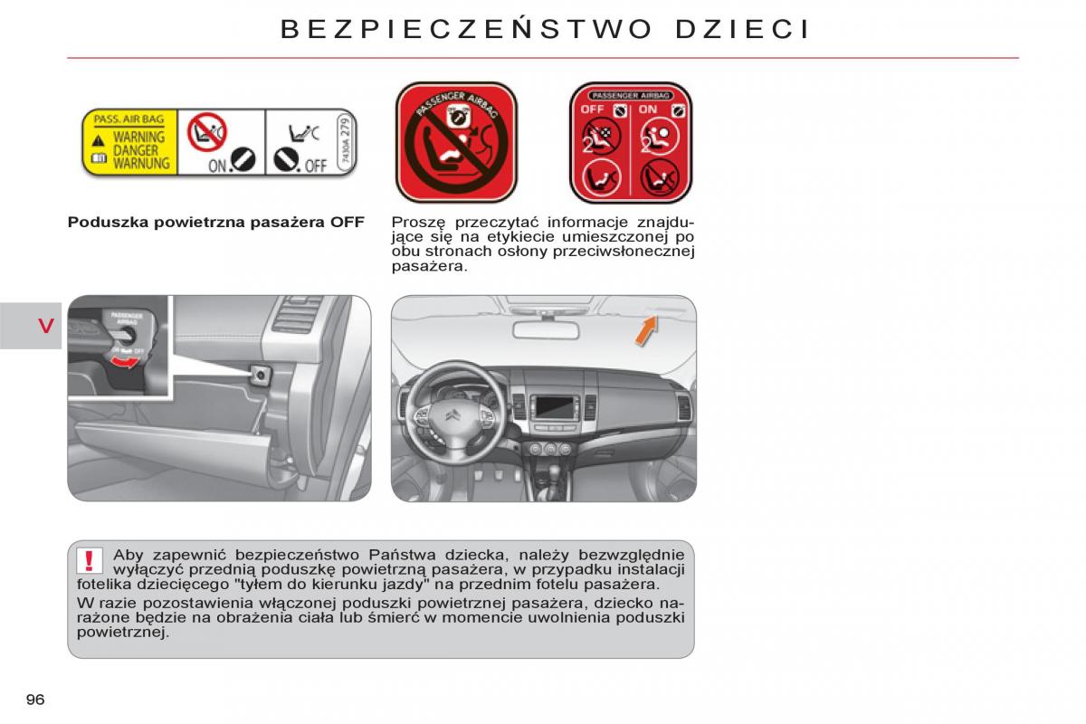 Citroen C Crosser instrukcja obslugi / page 98