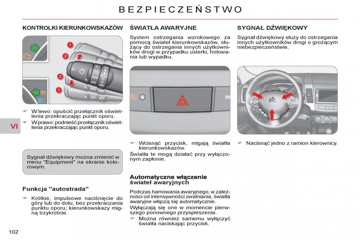 Citroen C Crosser instrukcja obslugi / page 104