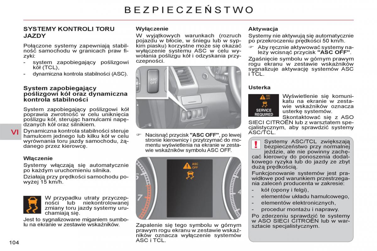 Citroen C Crosser instrukcja obslugi / page 106