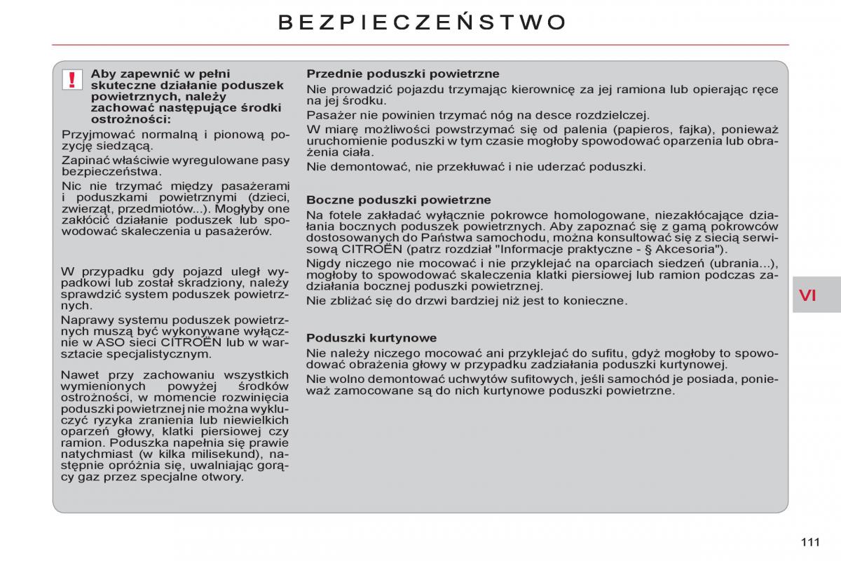 Citroen C Crosser instrukcja obslugi / page 113