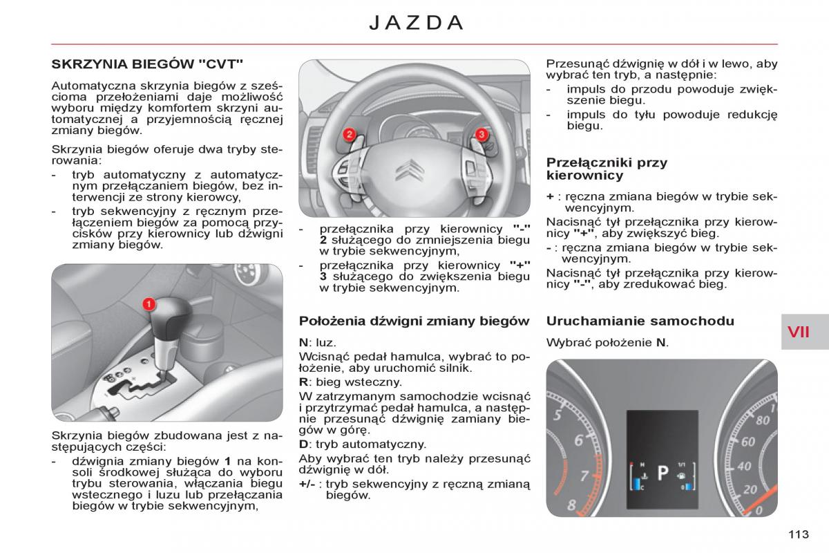 Citroen C Crosser instrukcja obslugi / page 115