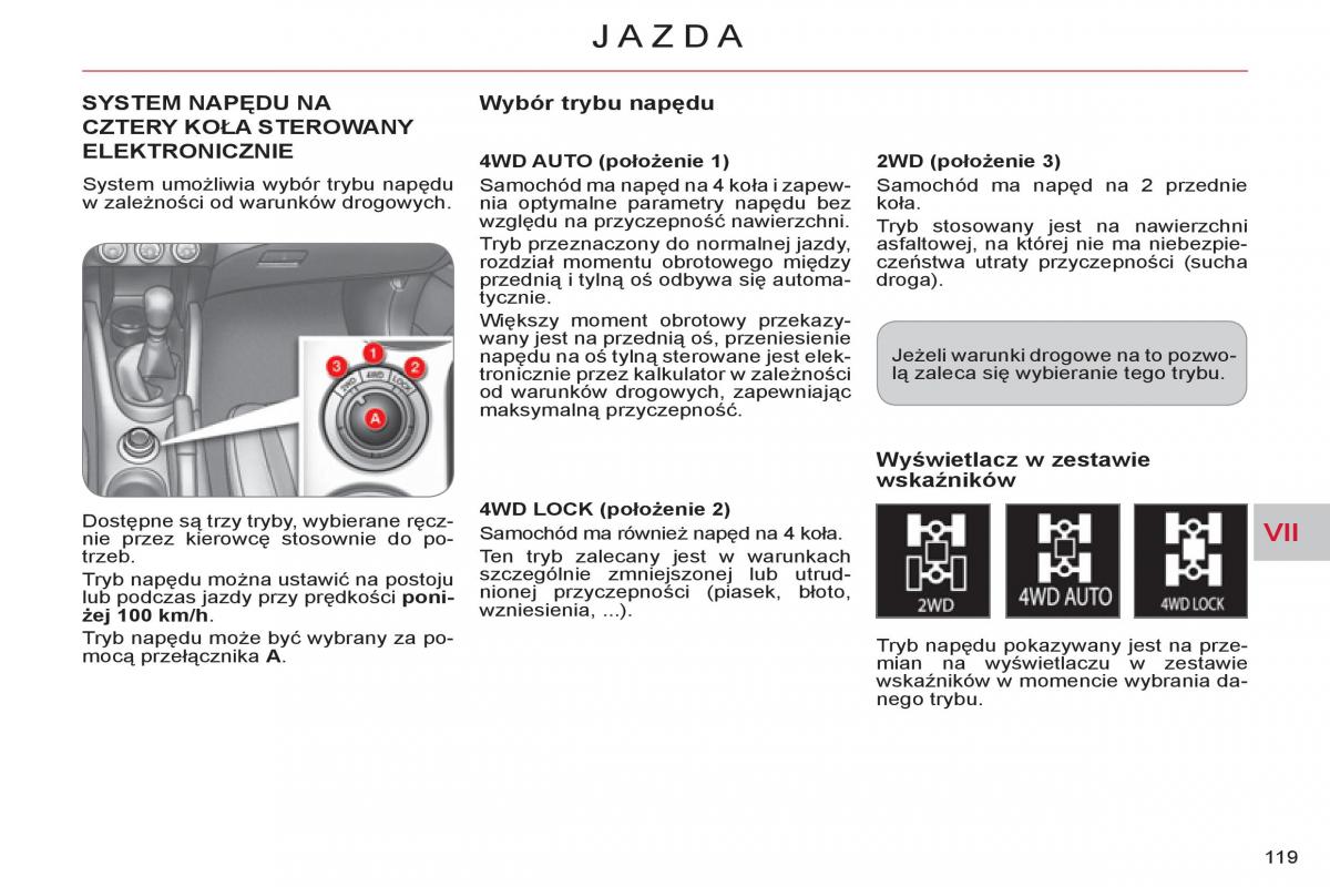 Citroen C Crosser instrukcja obslugi / page 121