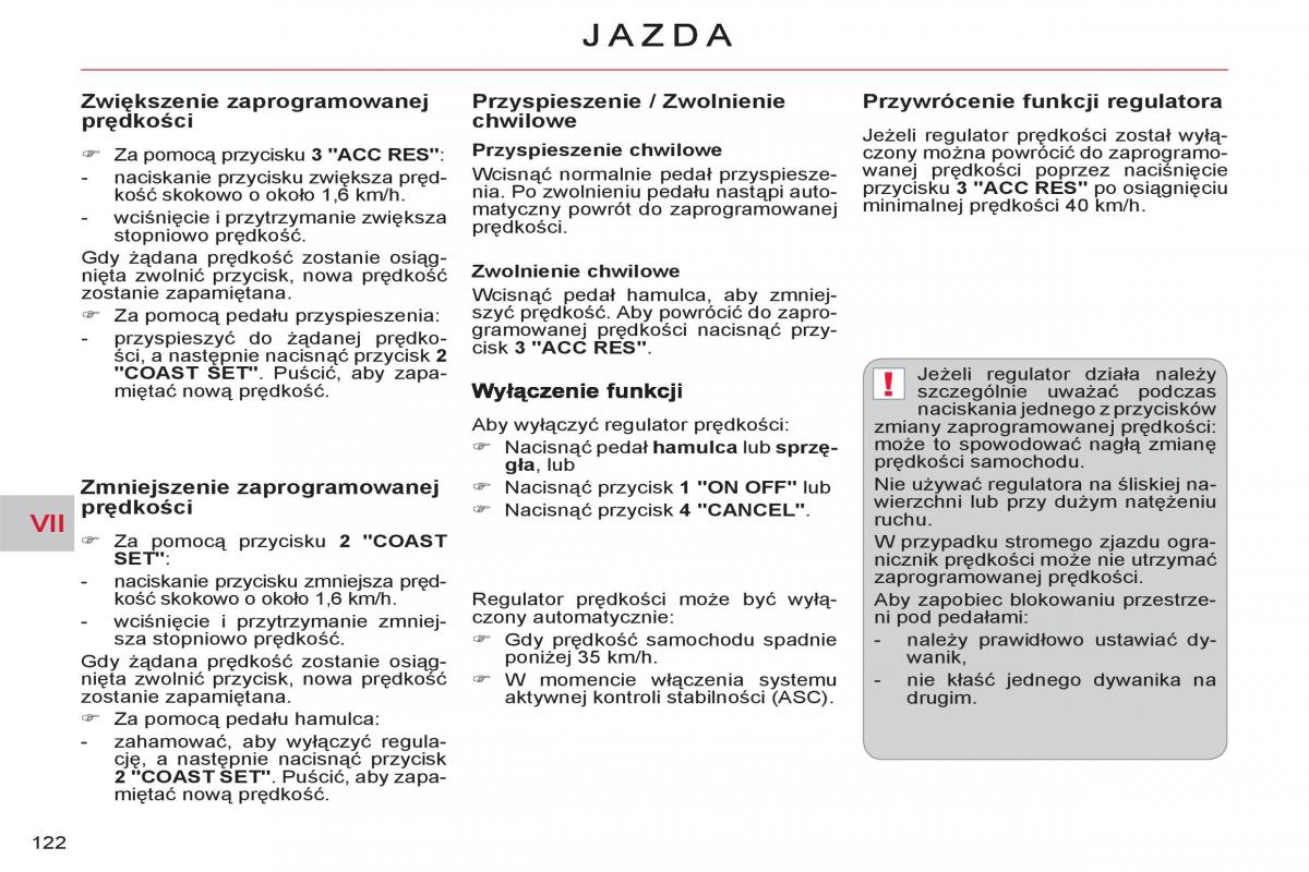 Citroen C Crosser instrukcja obslugi / page 124