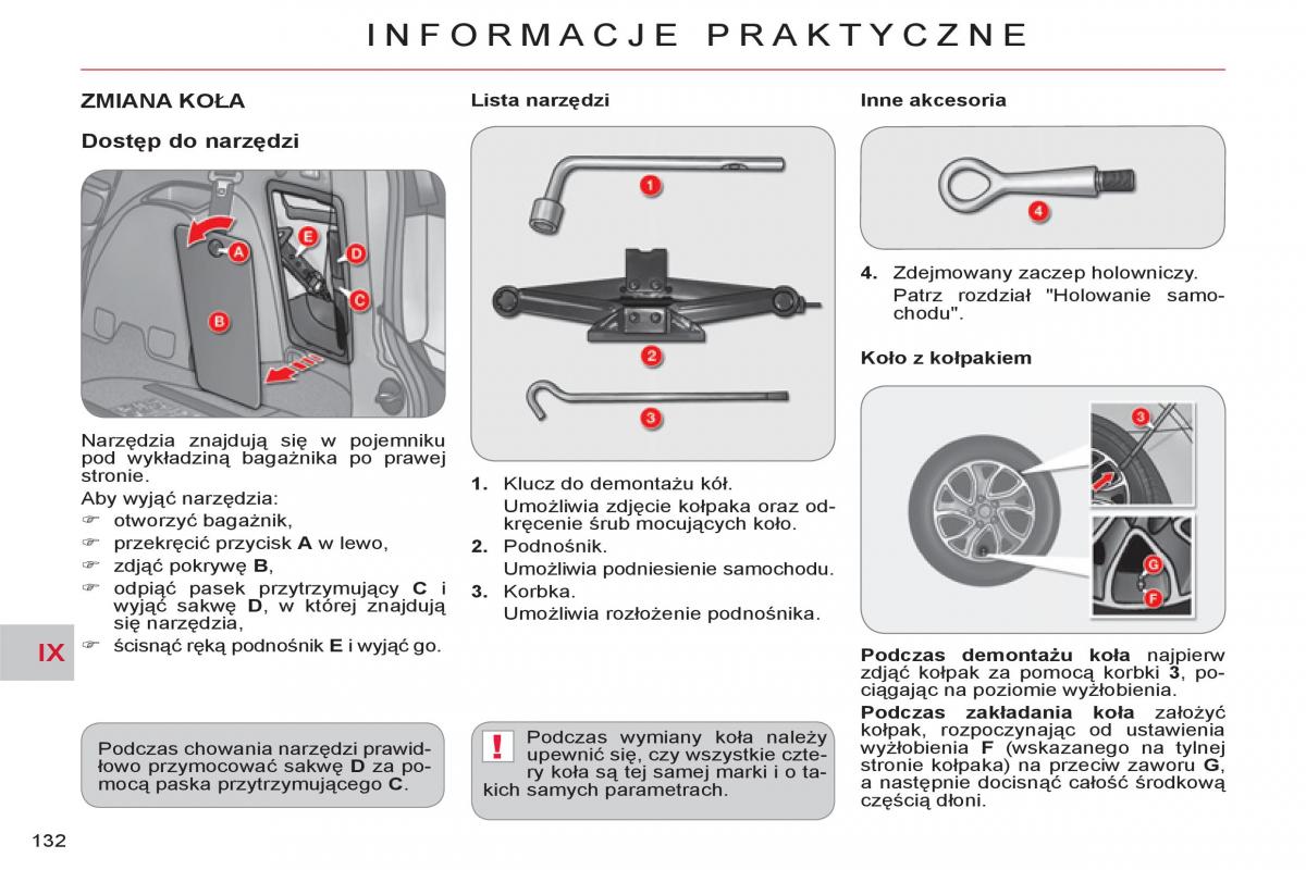 Citroen C Crosser instrukcja obslugi / page 134