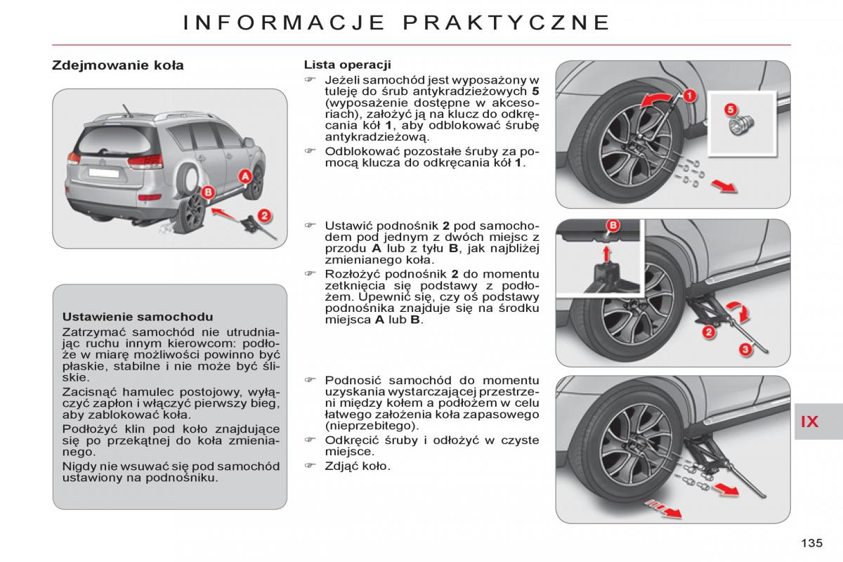 Citroen C Crosser instrukcja obslugi / page 137