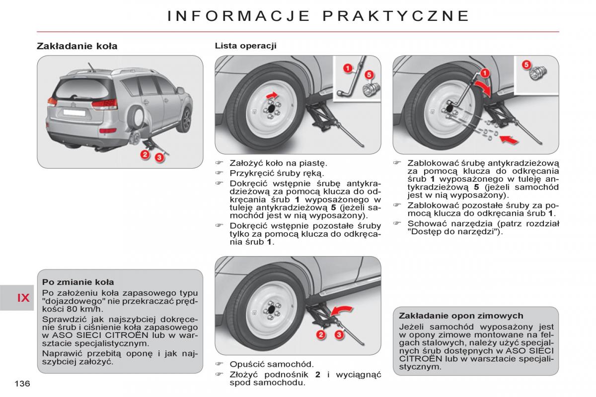 Citroen C Crosser instrukcja obslugi / page 138