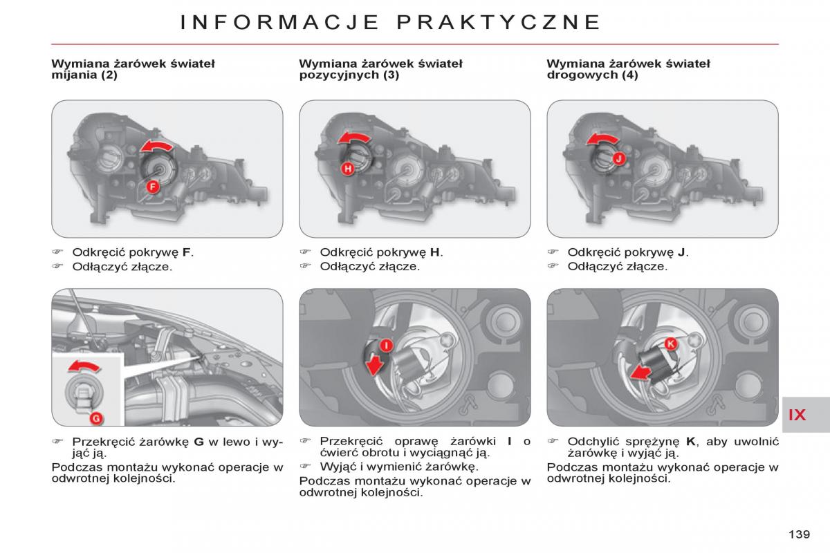 Citroen C Crosser instrukcja obslugi / page 141