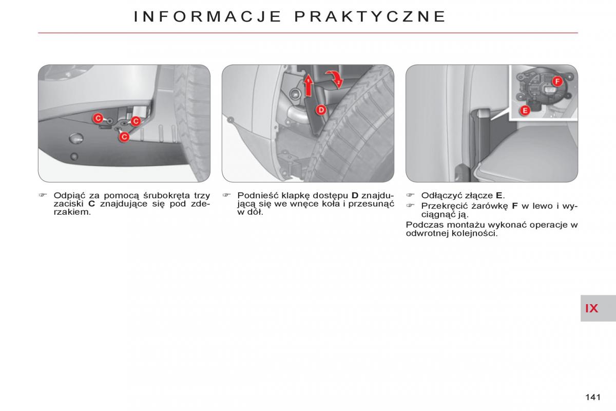 Citroen C Crosser instrukcja obslugi / page 143