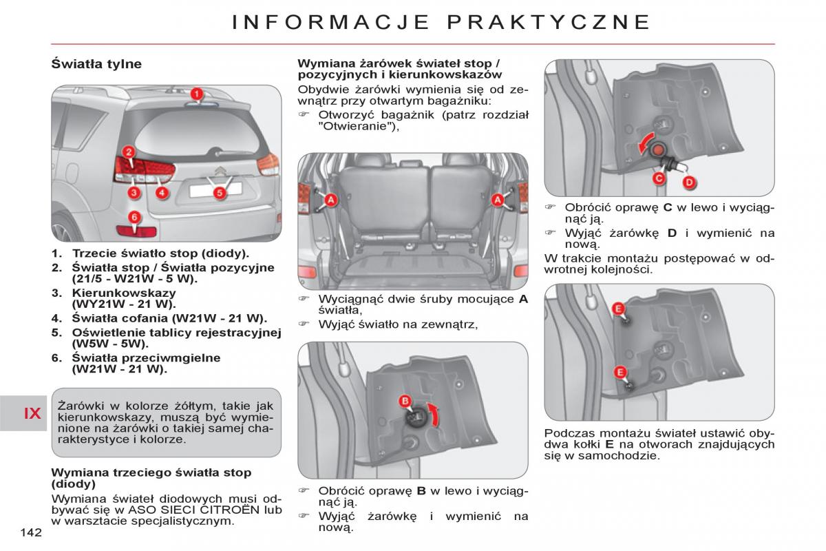 Citroen C Crosser instrukcja obslugi / page 144