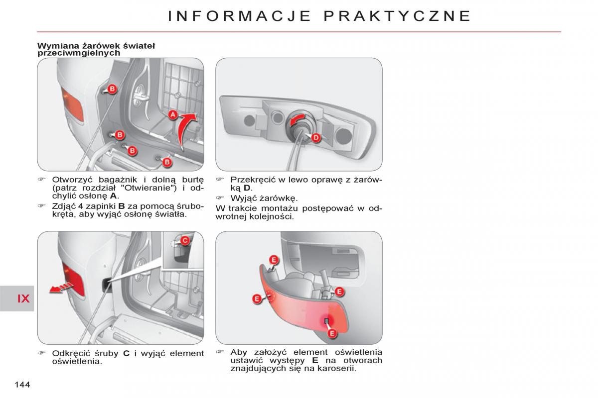 Citroen C Crosser instrukcja obslugi / page 146