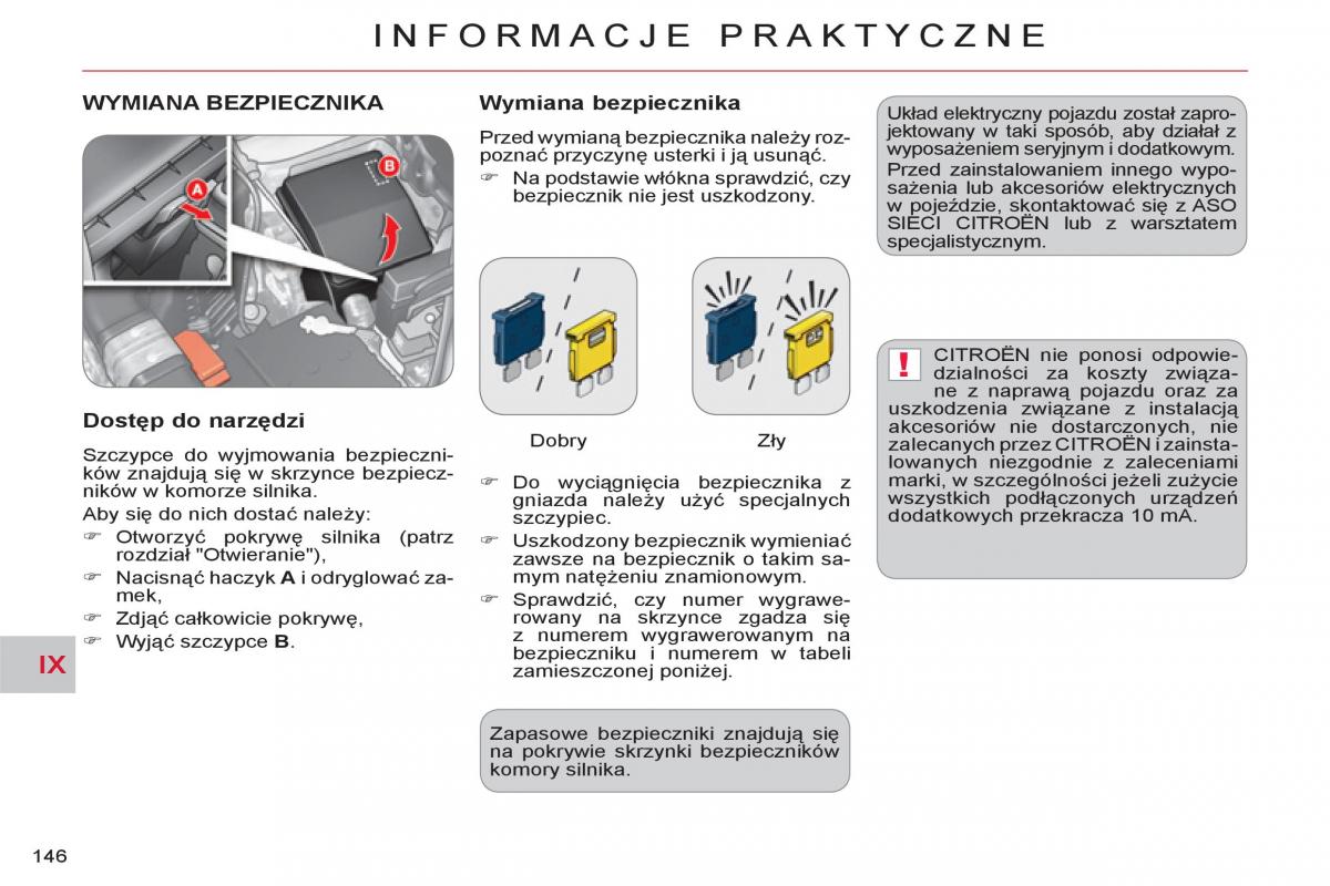 Citroen C Crosser instrukcja obslugi / page 148