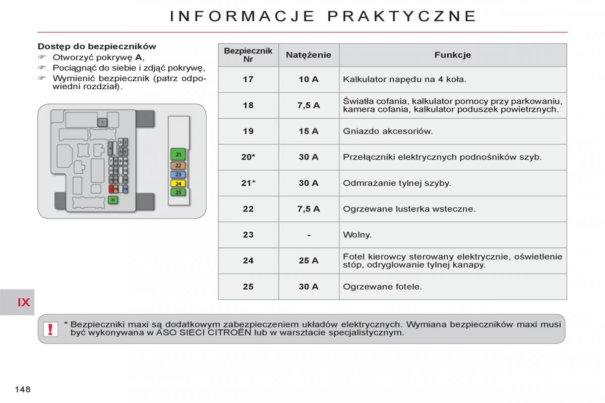 Citroen C Crosser instrukcja obslugi / page 150