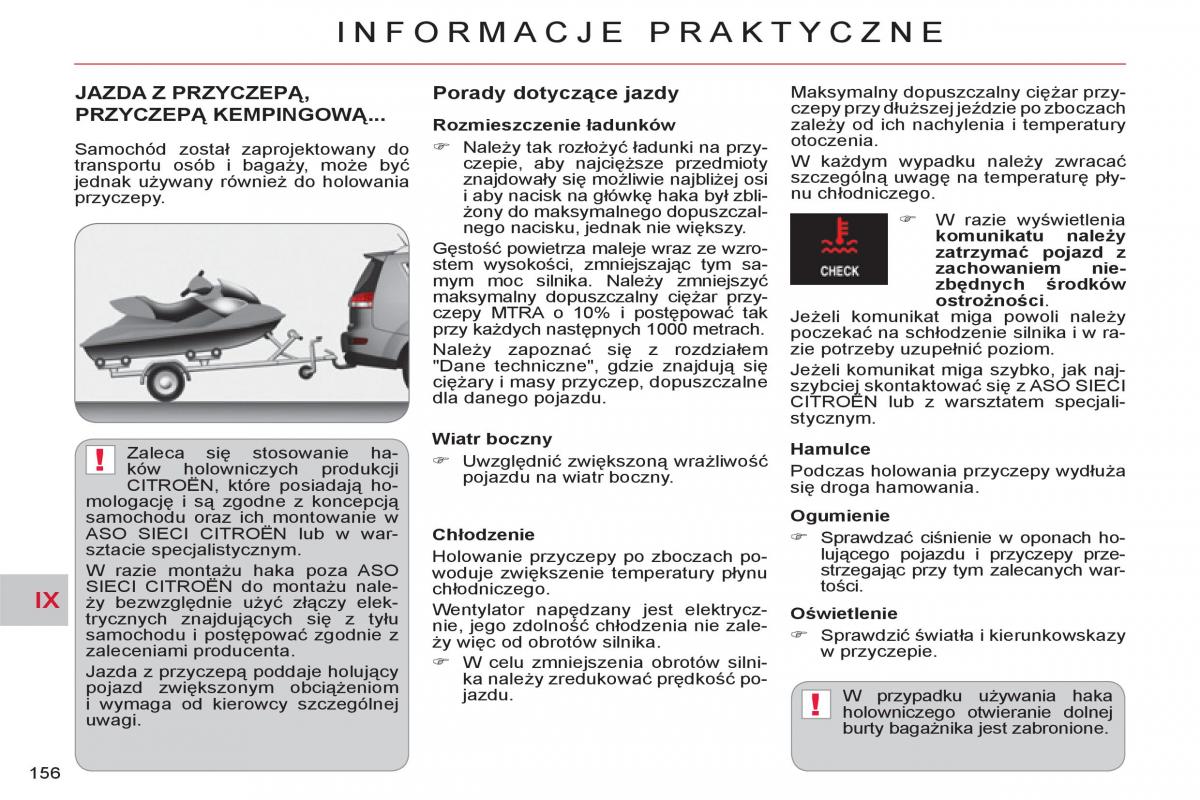 Citroen C Crosser instrukcja obslugi / page 158