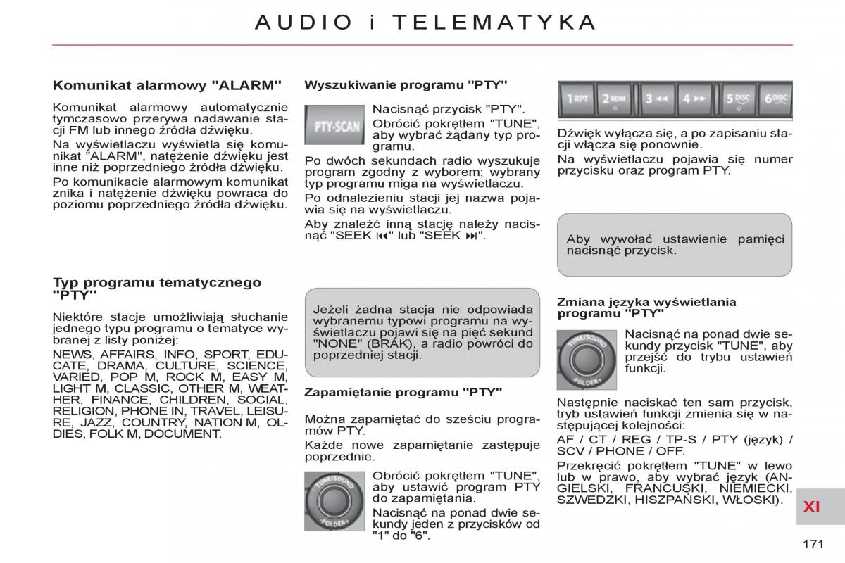 Citroen C Crosser instrukcja obslugi / page 173