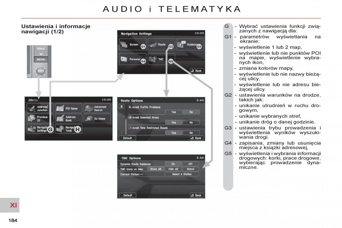 Citroen C Crosser instrukcja obslugi / page 186