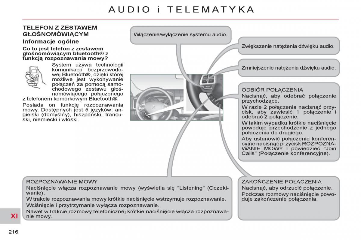 Citroen C Crosser instrukcja obslugi / page 218