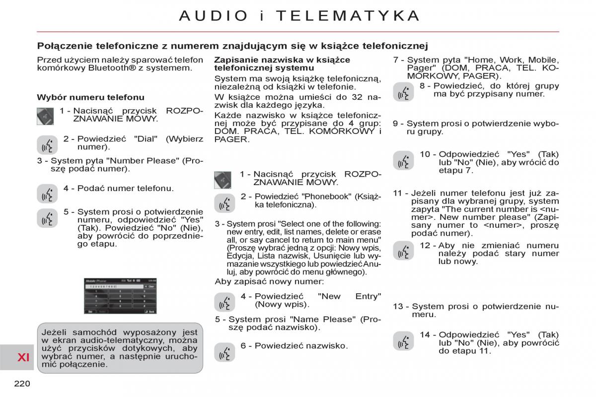 Citroen C Crosser instrukcja obslugi / page 222