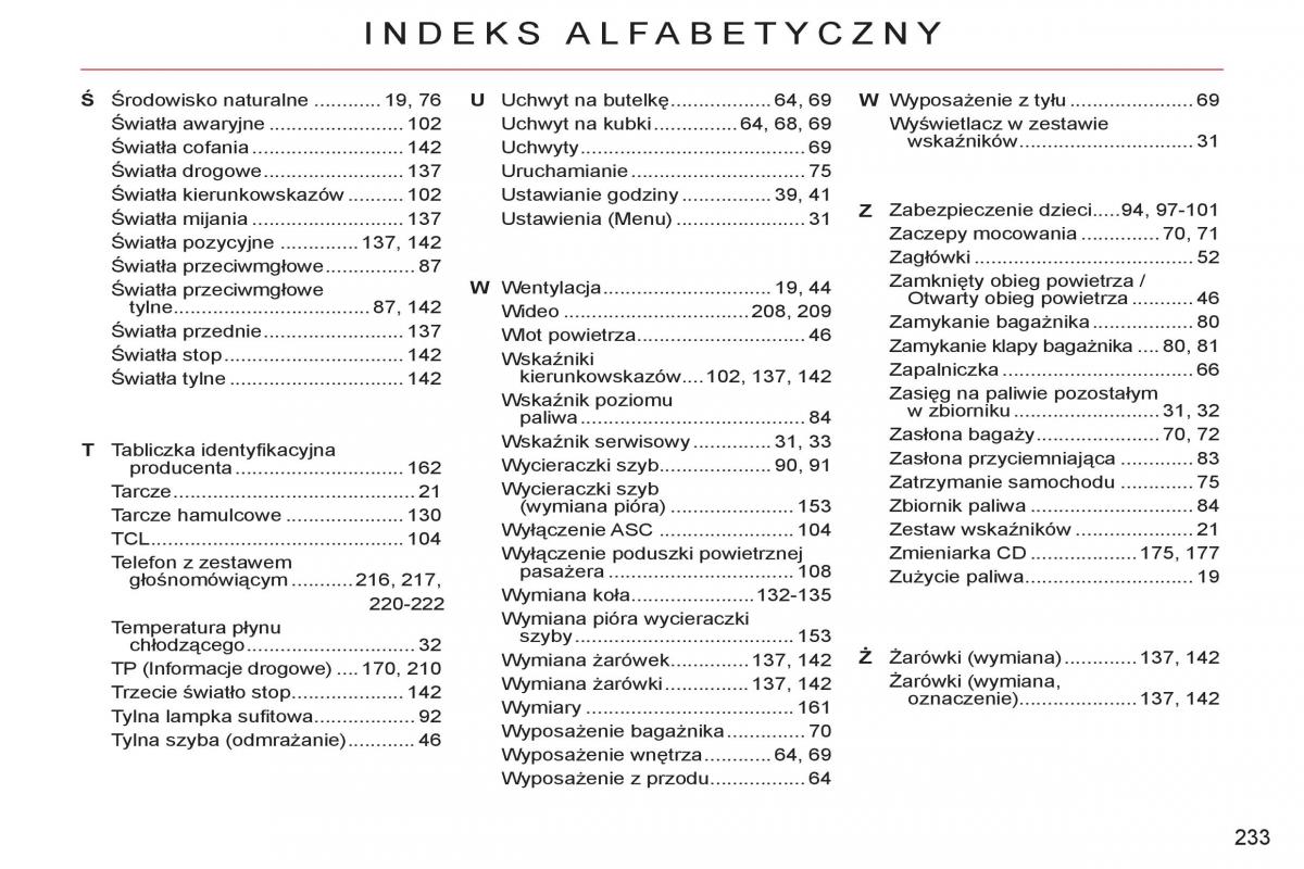 Citroen C Crosser instrukcja obslugi / page 235