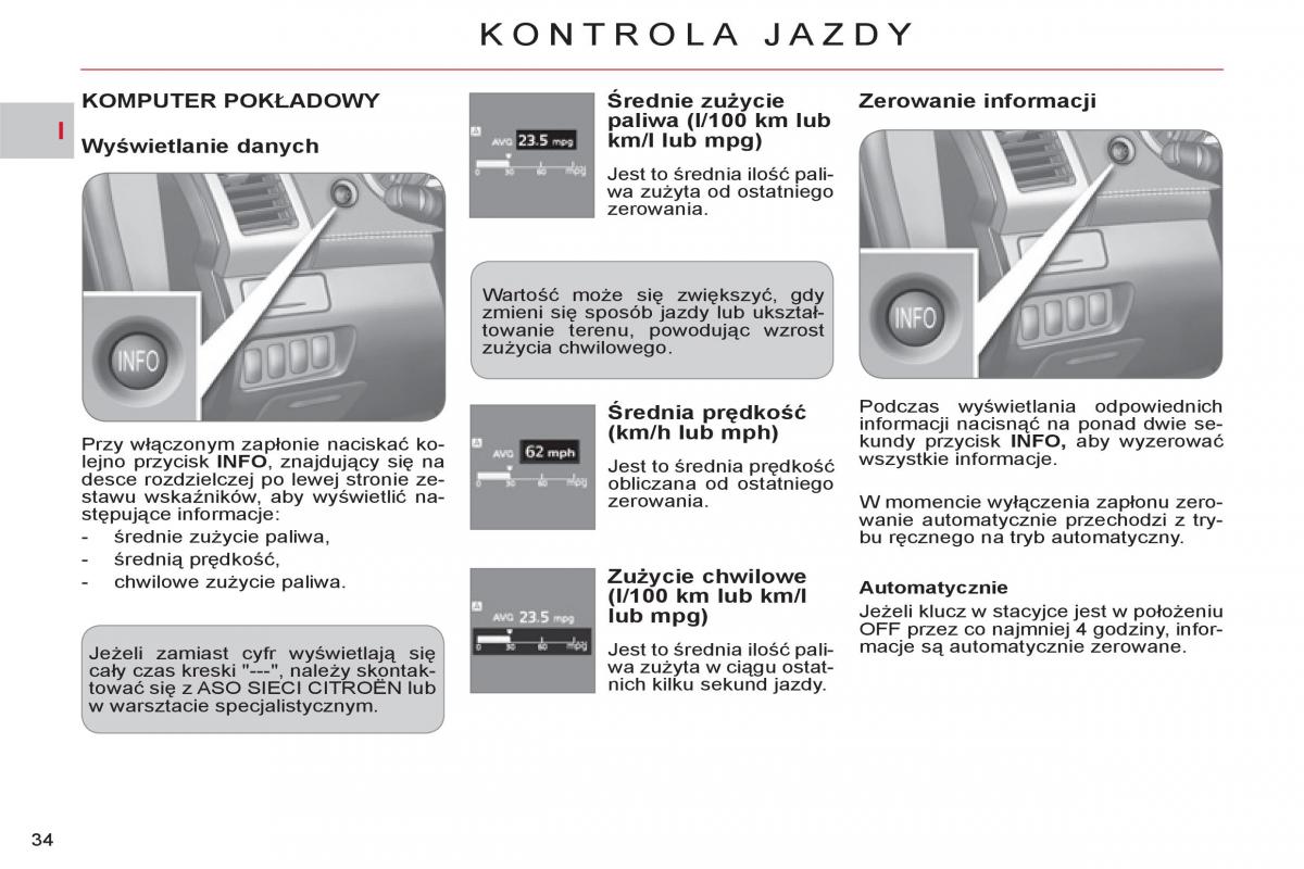 Citroen C Crosser instrukcja obslugi / page 36