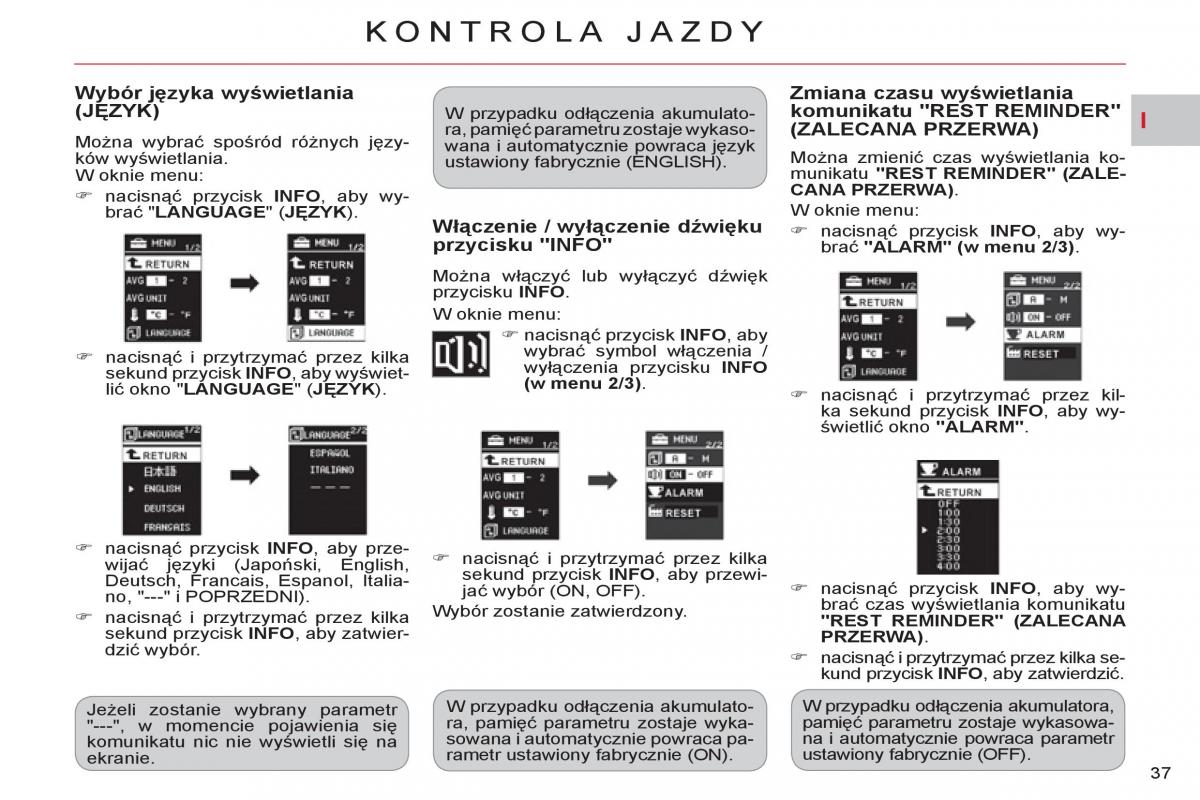 Citroen C Crosser instrukcja obslugi / page 39