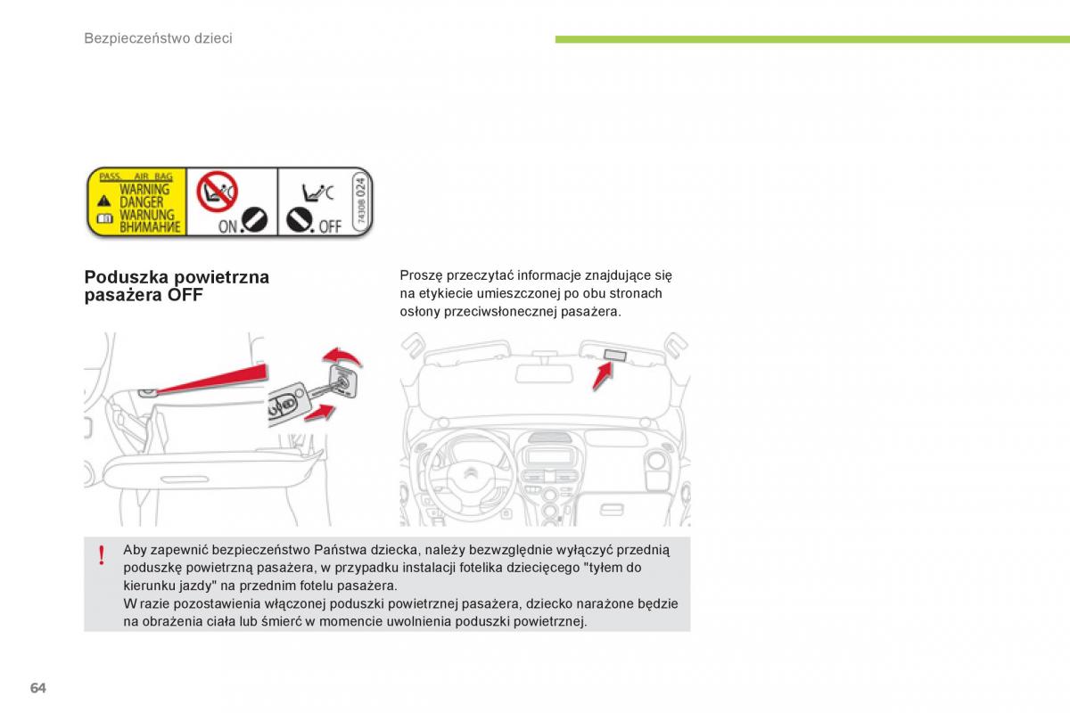 Citroen C Zero instrukcja obslugi / page 66