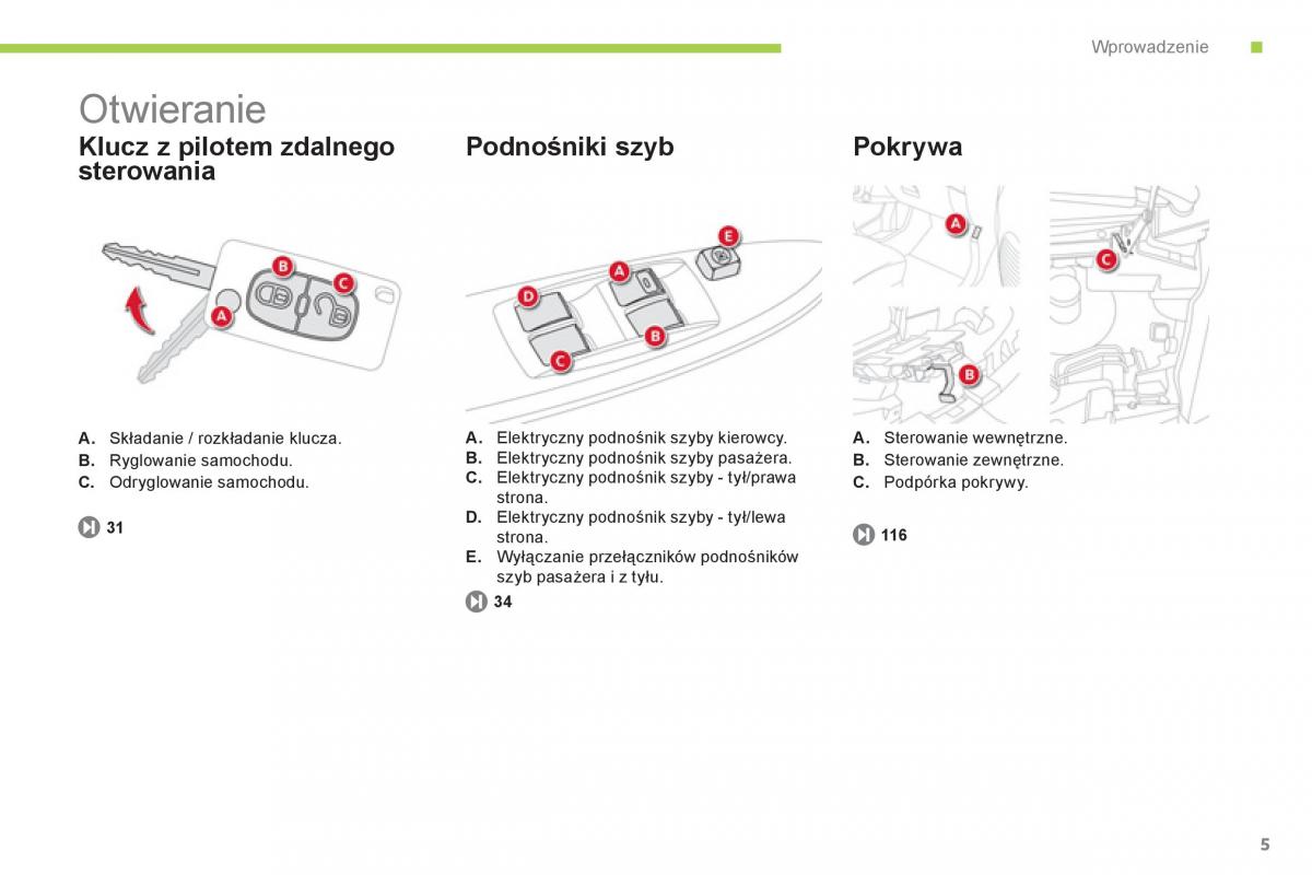 Citroen C Zero instrukcja obslugi / page 7