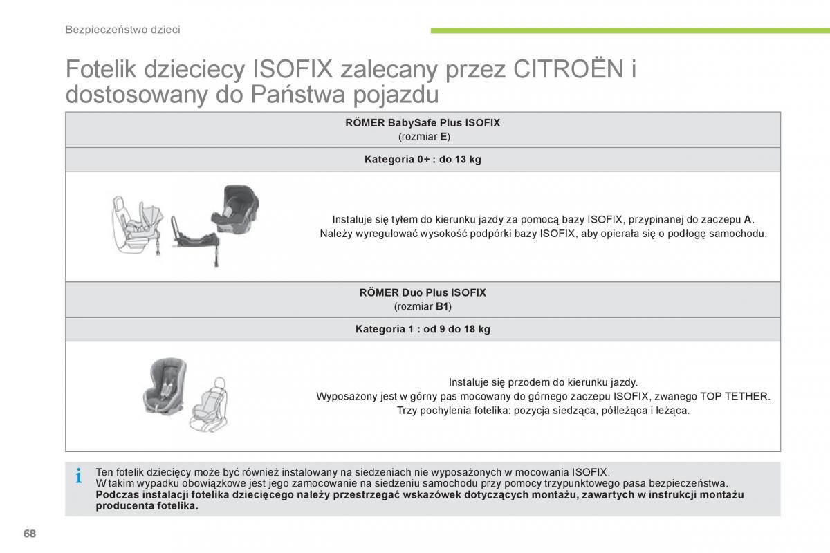 Citroen C Zero instrukcja obslugi / page 70