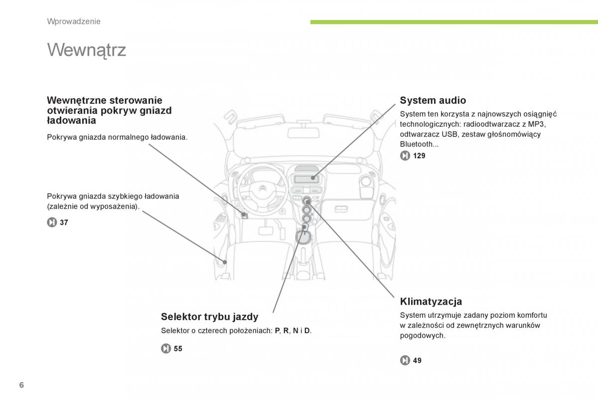 Citroen C Zero instrukcja obslugi / page 8