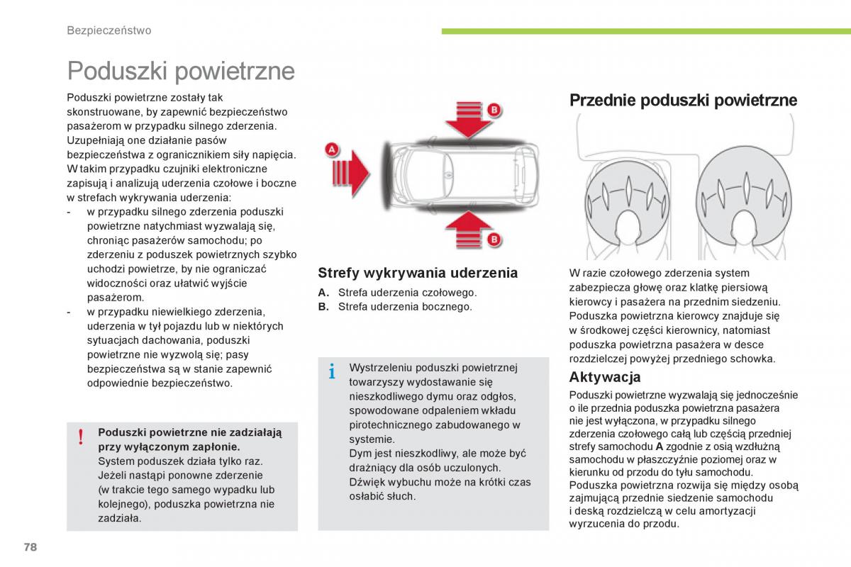 Citroen C Zero instrukcja obslugi / page 80