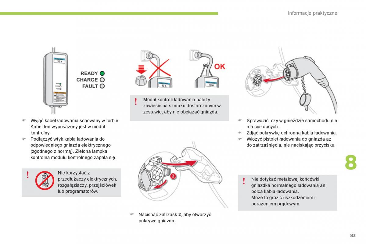 Citroen C Zero instrukcja obslugi / page 85