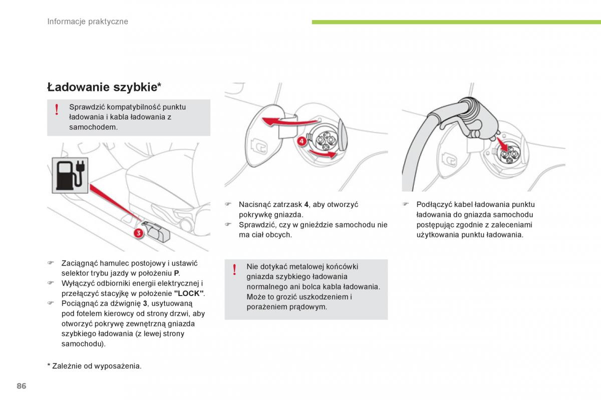 Citroen C Zero instrukcja obslugi / page 88