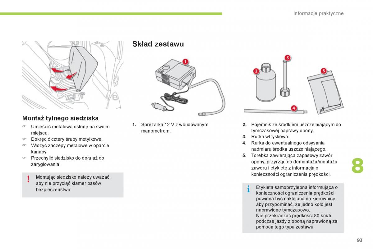 Citroen C Zero instrukcja obslugi / page 95