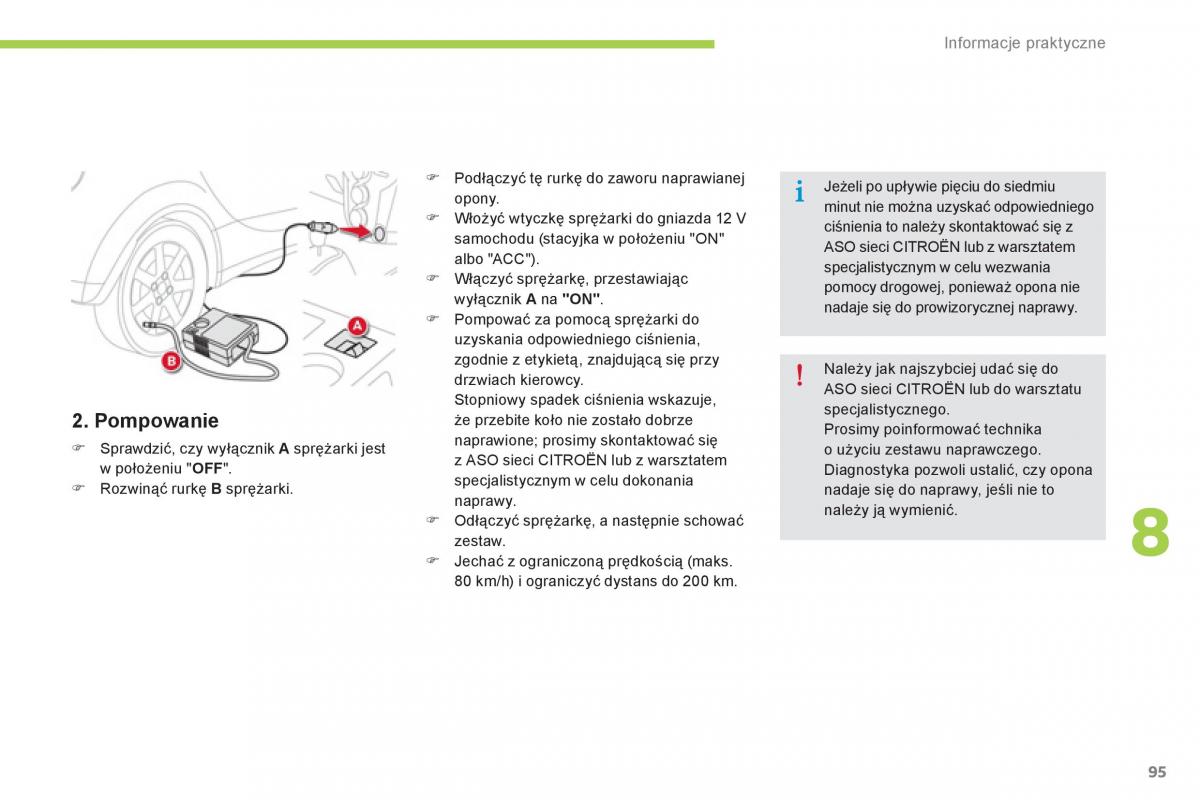 Citroen C Zero instrukcja obslugi / page 97