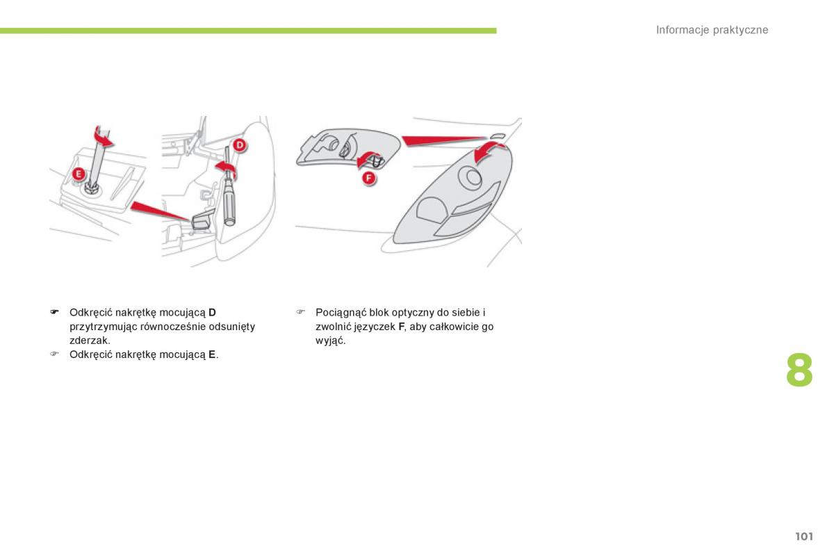 Citroen C Zero instrukcja obslugi / page 103