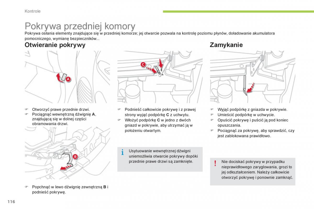 Citroen C Zero instrukcja obslugi / page 118